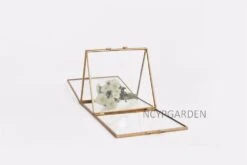 Handmade 2 Sided Standing Copper Brass Glass Rectangular Photo Frame For Wedding -Terrarium Plant Hub product image 614285008