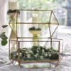 Handmade Large Geometric Glass Wedding Card Box Gift Card Box Keepsake Recipe Reception Envelope -Terrarium Plant Hub product image 616006239