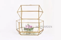 Handmade Large Geometric Glass Wedding Card Box Gift Card Box Keepsake Recipe Reception Envelope -Terrarium Plant Hub product image 616006279