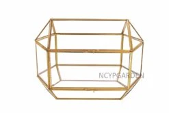Handmade Large Geometric Glass Wedding Card Box Gift Card Box Keepsake Recipe Reception Envelope -Terrarium Plant Hub product image 616006281