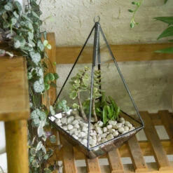 Handmade Glass Geometric Terrarium Indoor Outdoor Planter Landscape Wall Pyramid For Succulents -Terrarium Plant Hub product image 681089934
