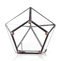 Handmade Tabletop Artistic Glass Jewelry Box Geometric Terrarium For Weddiing Home Office Decor -Terrarium Plant Hub product image 988998668